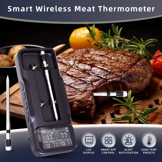 Wireless Meat Thermometer - Digital Bluetooth