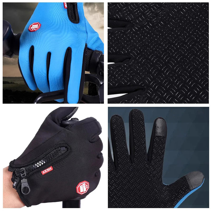 Heated Winter Gloves - Touchscreen Non Slip