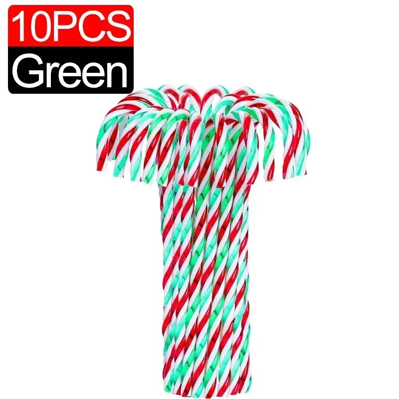 Candy Cane Ornament - Plastic 10/100Pcs