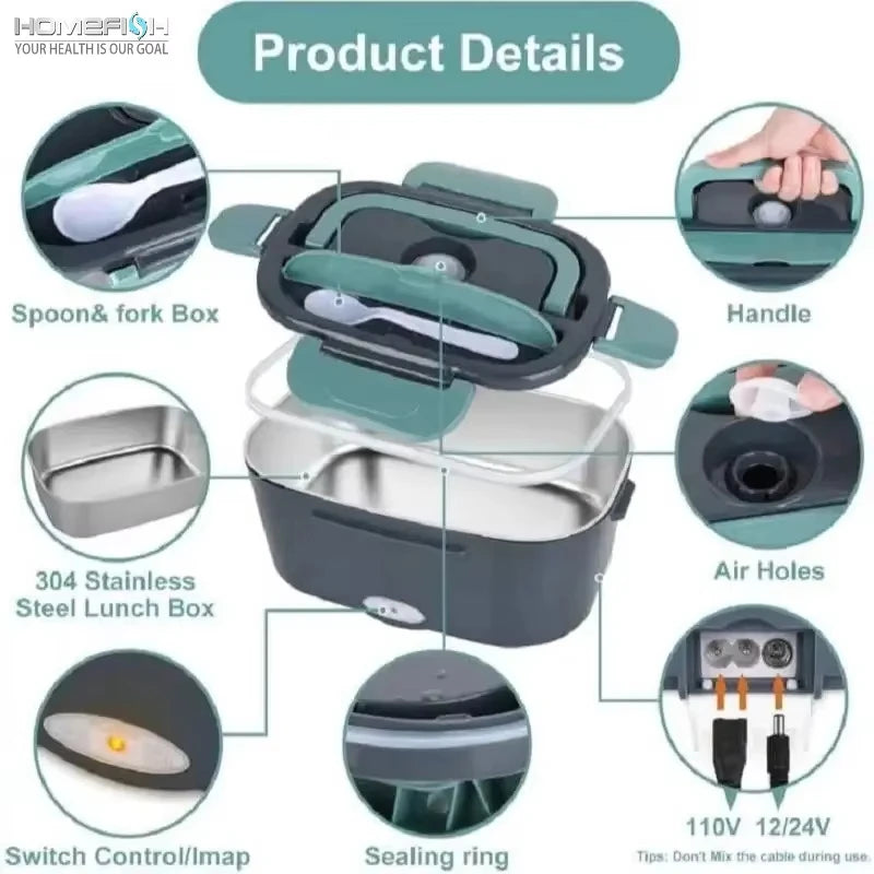Lunch Box Food Warmer - Portable Electric