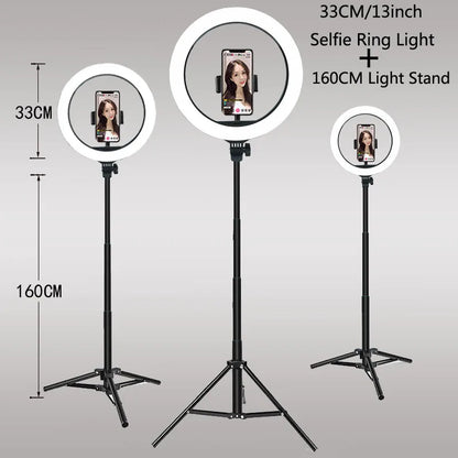 Video Selfie LED Ring Light - Bright and Portable