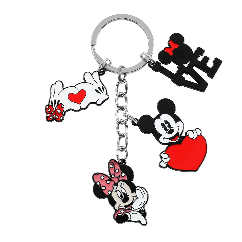 Mickey Minnie Mouse Keychain - Backpack Accessory