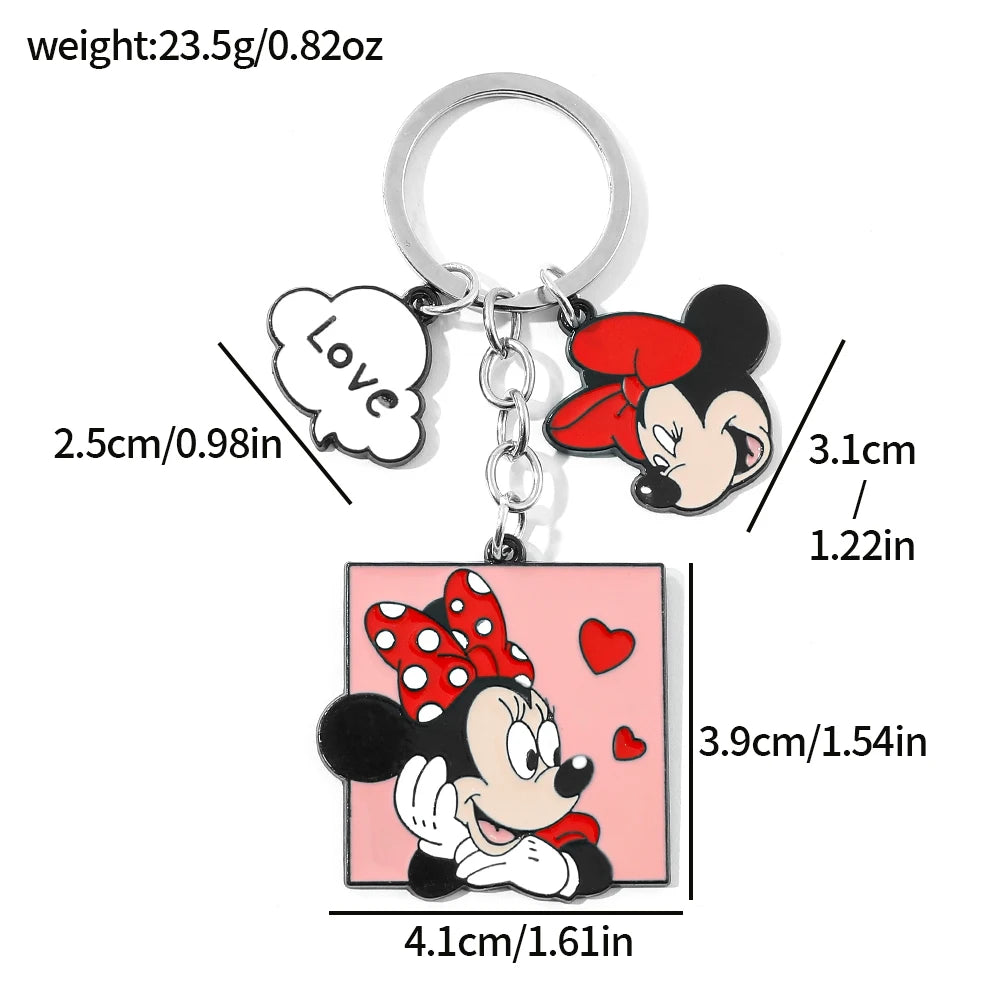 Mickey Minnie Mouse Keychain - Backpack Accessory