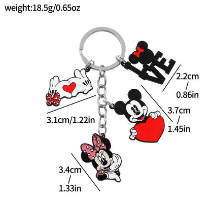 Mickey Minnie Mouse Keychain - Backpack Accessory