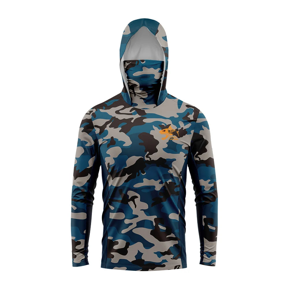 Camouflage Hooded Shirts - Long Sleeve