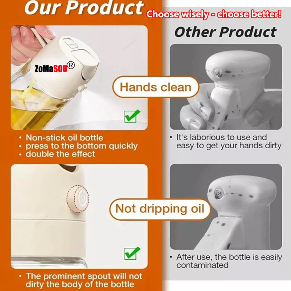 2-in-1 Oil Dispenser - Spray or Pour
