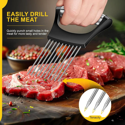 Stainless Steel Slicer Holder -  Multipurpose Kitchen Gadgets