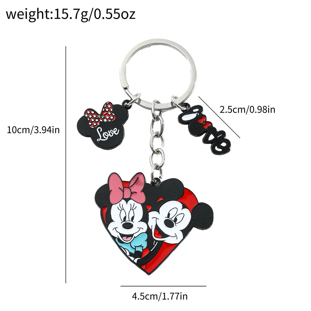 Mickey Minnie Mouse Keychain - Backpack Accessory