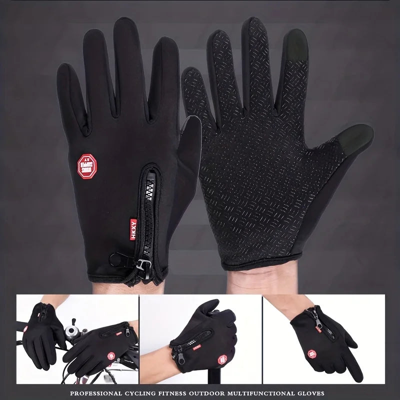 Heated Winter Gloves - Touchscreen Non Slip