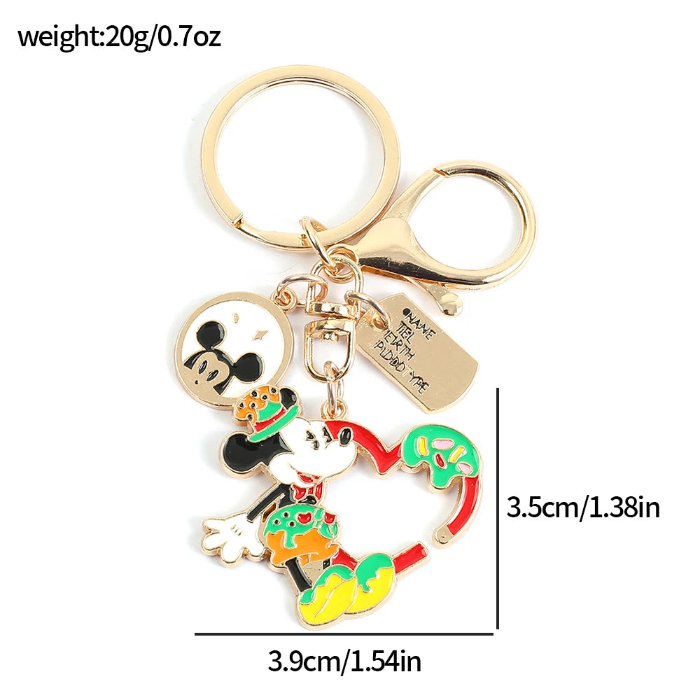 Mickey Minnie Mouse Keychain - Backpack Accessory