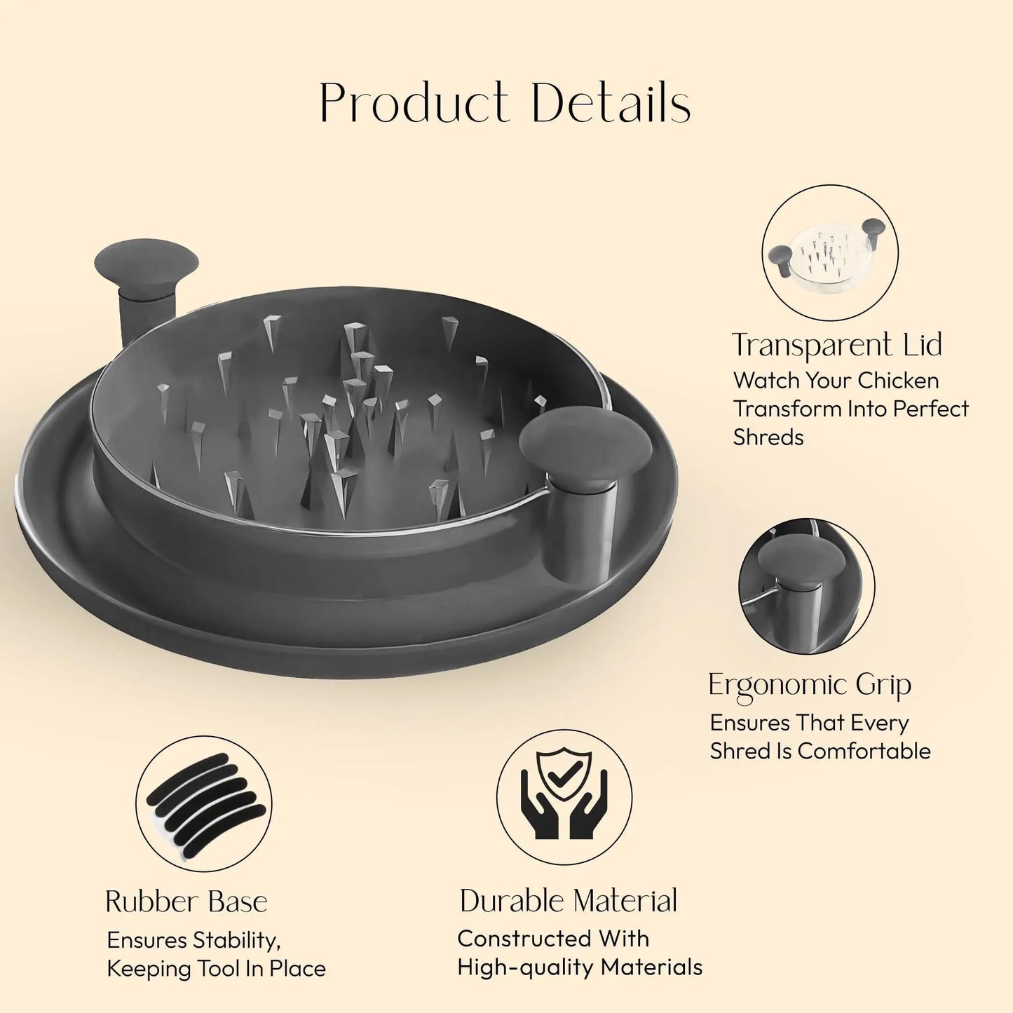 Chicken Shredder - Easy and Convenient