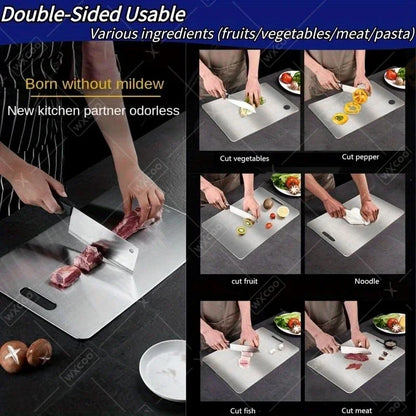 Stainless Steel Cutting Board - Clean and Safe