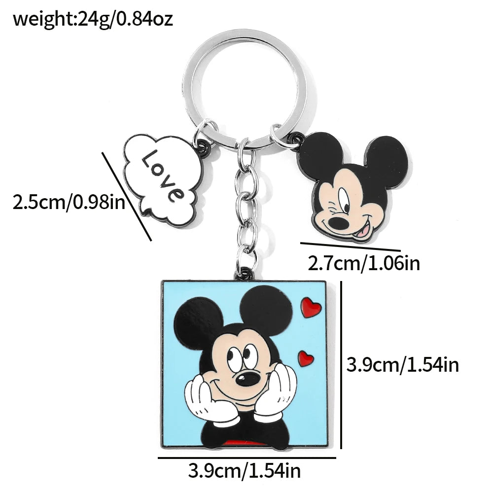 Mickey Minnie Mouse Keychain - Backpack Accessory