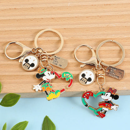 Mickey Minnie Mouse Keychain - Backpack Accessory