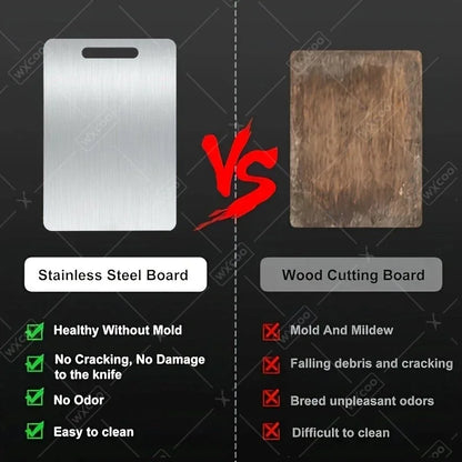 Stainless Steel Cutting Board - Clean and Safe