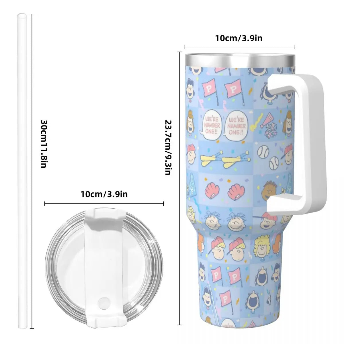 Snoopy Stainless Steel Tumbler -  Peanuts Water Bottle