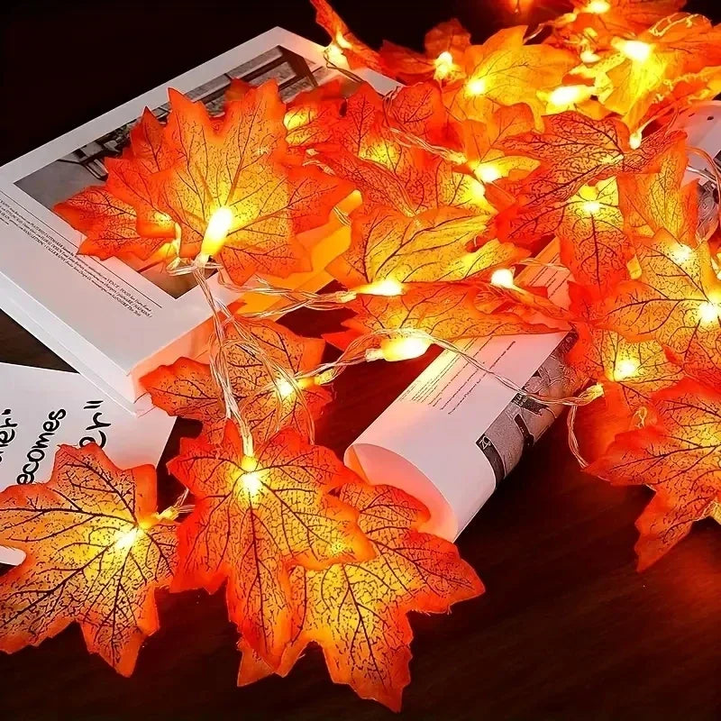 Leaf String Lights - USB/Battery